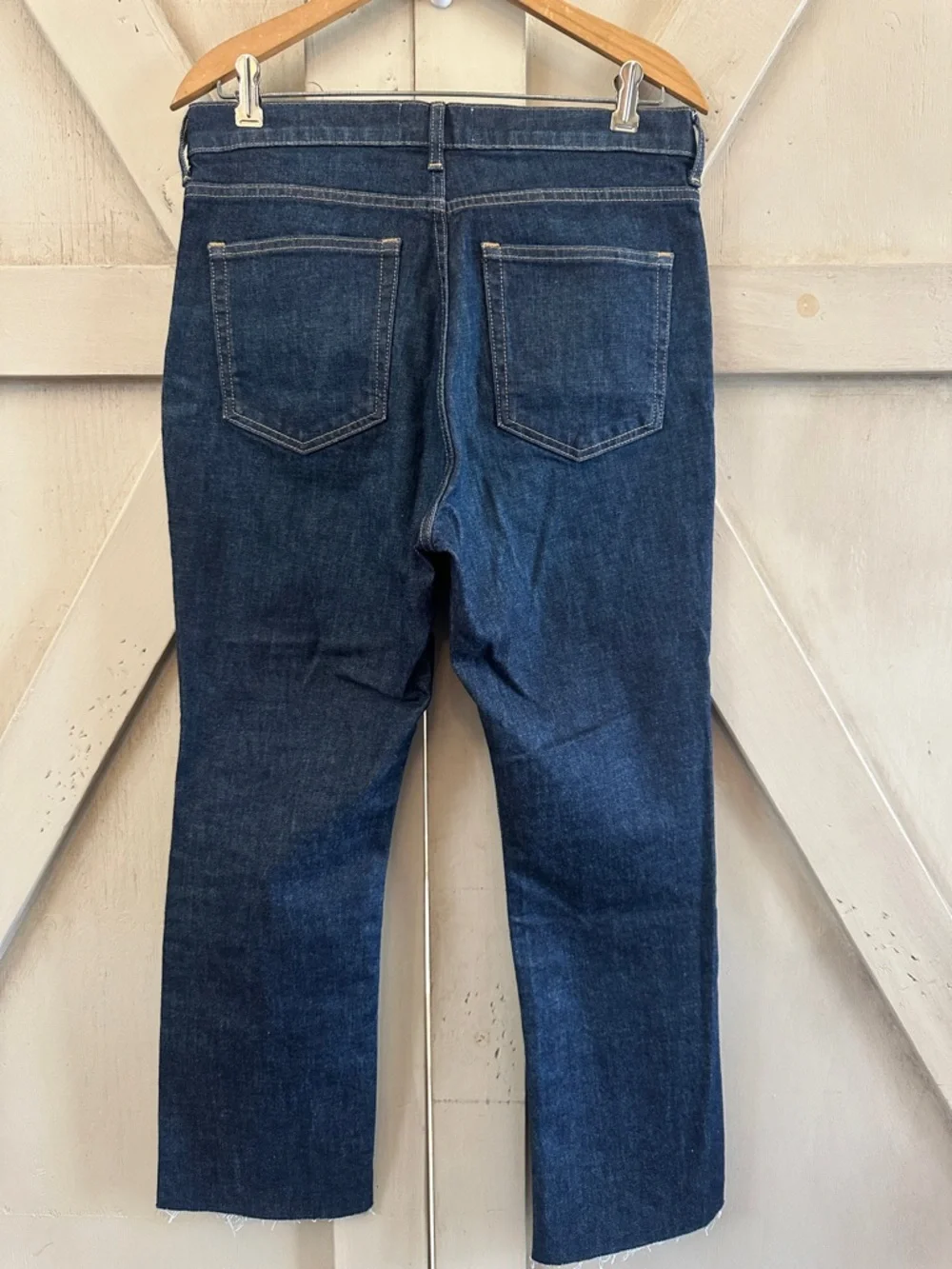Everlane Dark Blue Cropped Ankle Jeans - Picture 4 of 10